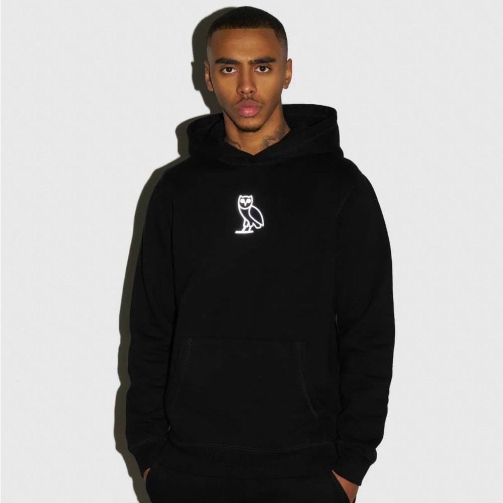 OVO Black Hoodie with Reflective Owl